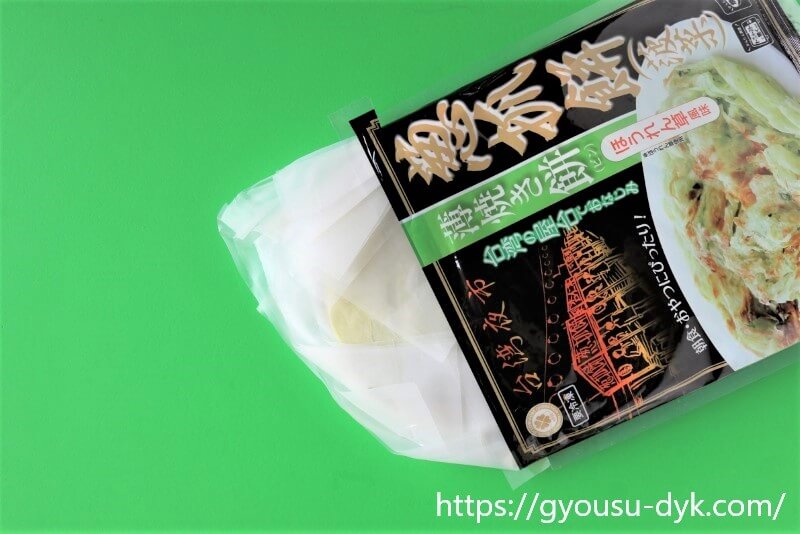 業務スーパー台湾薄焼き餅のパッケージ